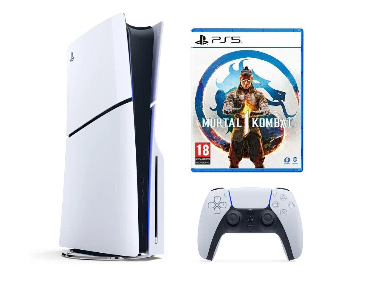 Игровая приставка Sony PlayStation 5 Slim 1ТБ SSD (c дисководом) + игра  Mortal Kombat 1 — Redlari