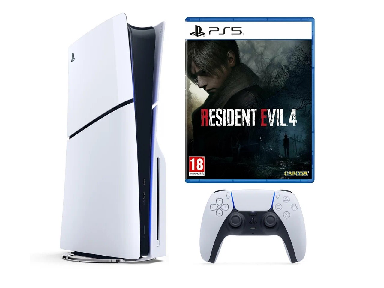 Игровая приставка Sony PlayStation 5 Slim 1ТБ SSD (c дисководом) + игра  Resident Evil 4 Remake — Redlari