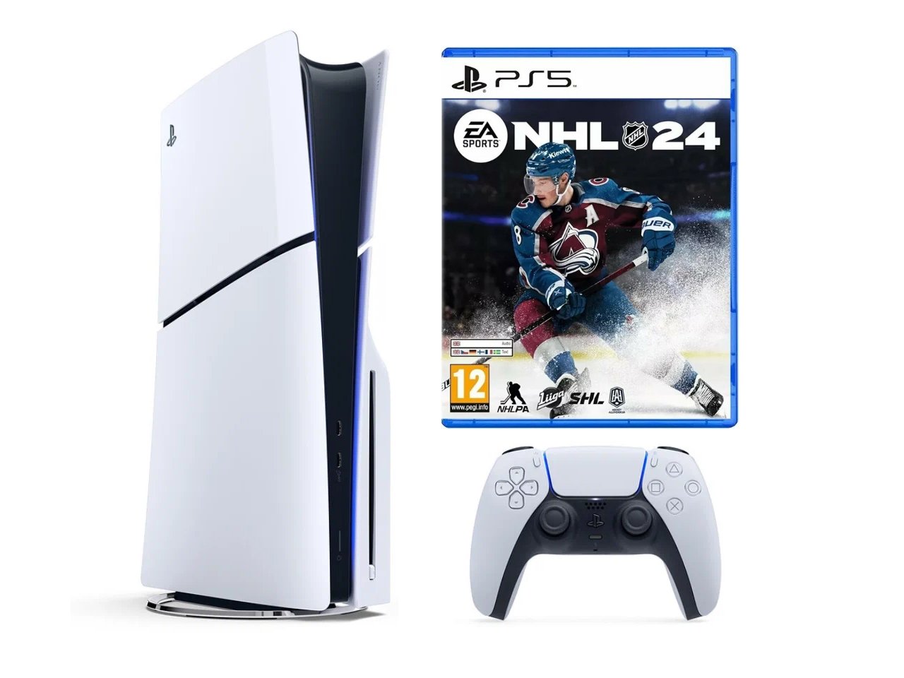 Игровая приставка Sony PlayStation 5 Slim 1ТБ SSD (c дисководом) + игра NHL  24